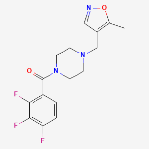 (4-((5-Methylisoxazol-4-yl)methyl)piperazin-1-yl)(2,3,4-trifluorophenyl)methanone
