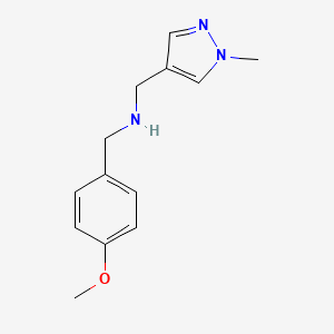N-(4-Methoxybenzyl)-N-[(1-methyl-1H-pyrazol-4-YL)methyl]amine