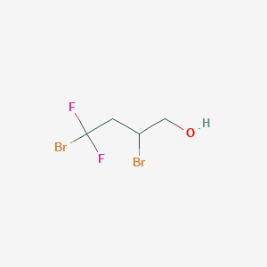 molecular formula C4H6Br2F2O B2726264 2,4-dibromo-4,4-difluorobutan-1-ol CAS No. 1284229-18-0