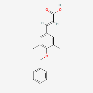(E)-3-(3,5-dimethyl-4-phenylmethoxyphenyl)prop-2-enoic acid