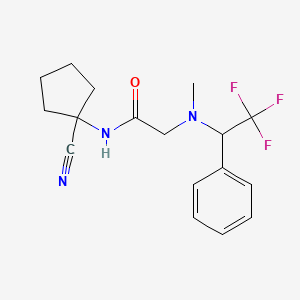 N-(1-cyanocyclopentyl)-2-[methyl(2,2,2-trifluoro-1-phenylethyl)amino]acetamide