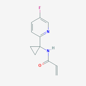 molecular formula C11H11FN2O B2726305 N-[1-(5-fluoropyridin-2-yl)cyclopropyl]prop-2-enamide CAS No. 2094324-31-7