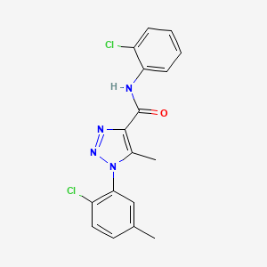 1-(2-chloro-5-methylphenyl)-N-(2-chlorophenyl)-5-methyl-1H-1,2,3-triazole-4-carboxamide