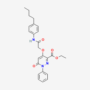 Ethyl 4-(2-((4-butylphenyl)amino)-2-oxoethoxy)-6-oxo-1-phenyl-1,6-dihydropyridazine-3-carboxylate