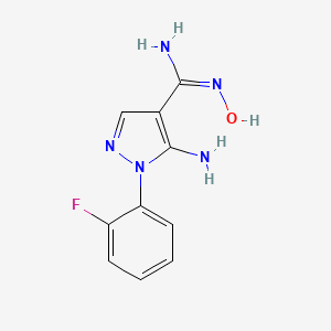 5-amino-1-(2-fluorophenyl)-N'-hydroxy-1H-pyrazole-4-carboximidamide