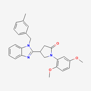 1-(2,5-dimethoxyphenyl)-4-[1-(3-methylbenzyl)-1H-benzimidazol-2-yl]pyrrolidin-2-one