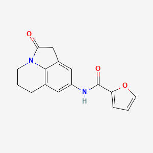 N-(2-oxo-2,4,5,6-tetrahydro-1H-pyrrolo[3,2,1-ij]quinolin-8-yl)furan-2-carboxamide