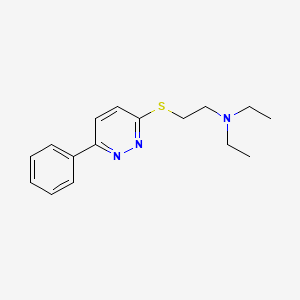 N,N-diethyl-2-(6-phenylpyridazin-3-yl)sulfanylethanamine