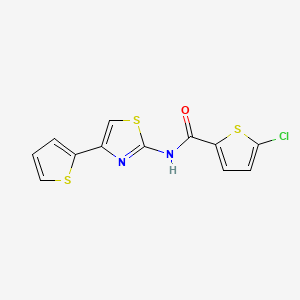 5-chloro-N-(4-(thiophen-2-yl)thiazol-2-yl)thiophene-2-carboxamide