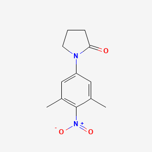 molecular formula C12H14N2O3 B2726406 1-(3,5-Dimethyl-4-nitrophenyl)pyrrolidin-2-one CAS No. 869947-97-7