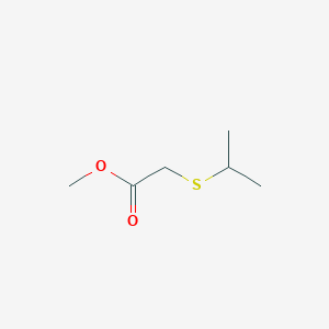 molecular formula C6H12O2S B2726449 methyl 2-(propan-2-ylsulfanyl)acetate CAS No. 190062-93-2