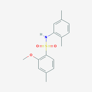 molecular formula C16H19NO3S B272647 N-(2,5-dimethylphenyl)-2-methoxy-4-methylbenzenesulfonamide 