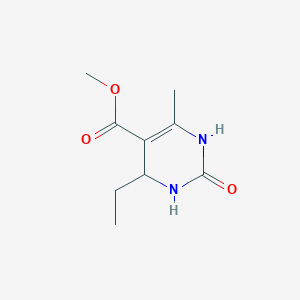 molecular formula C9H14N2O3 B2726472 Methyl 4-ethyl-6-methyl-2-oxo-1,2,3,4-tetrahydropyrimidine-5-carboxylate CAS No. 555154-41-1
