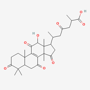 molecular formula C30H40O8 B2726626 Deacetyl ganoderic acid F 