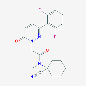 N-(1-Cyanocyclohexyl)-2-[3-(2,6-difluorophenyl)-6-oxopyridazin-1-yl]-N-methylacetamide