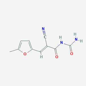 (E)-N-carbamoyl-2-cyano-3-(5-methylfuran-2-yl)prop-2-enamide