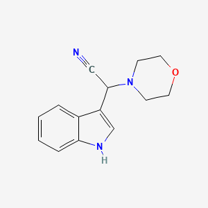1H-indol-3-yl(morpholin-4-yl)acetonitrile