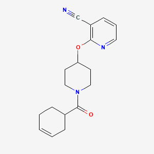 2-((1-(Cyclohex-3-enecarbonyl)piperidin-4-yl)oxy)nicotinonitrile
