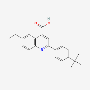 2-(4-Tert-butylphenyl)-6-ethylquinoline-4-carboxylic acid