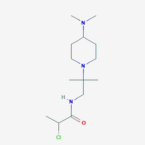 2-Chloro-N-[2-[4-(dimethylamino)piperidin-1-yl]-2-methylpropyl]propanamide