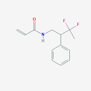 N-(3,3-Difluoro-2-phenylbutyl)prop-2-enamide