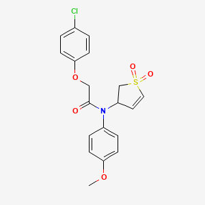 2-(4-chlorophenoxy)-N-(1,1-dioxido-2,3-dihydrothiophen-3-yl)-N-(4-methoxyphenyl)acetamide