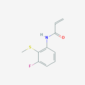 B2726824 N-(3-Fluoro-2-methylsulfanylphenyl)prop-2-enamide CAS No. 2361656-72-4