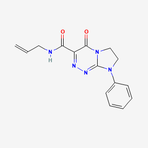 molecular formula C15H15N5O2 B2726828 N-allyl-4-oxo-8-phenyl-4,6,7,8-tetrahydroimidazo[2,1-c][1,2,4]triazine-3-carboxamide CAS No. 946335-00-8