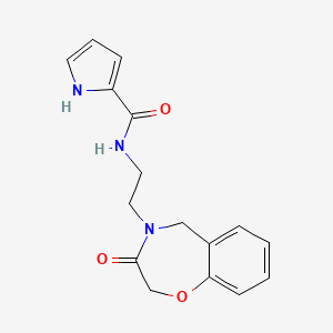 B2726850 N-(2-(3-oxo-2,3-dihydrobenzo[f][1,4]oxazepin-4(5H)-yl)ethyl)-1H-pyrrole-2-carboxamide CAS No. 1904198-85-1