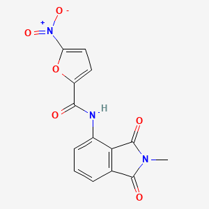 molecular formula C14H9N3O6 B2726892 N-(2-methyl-1,3-dioxoisoindolin-4-yl)-5-nitrofuran-2-carboxamide CAS No. 683232-12-4
