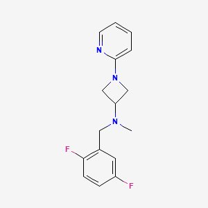 molecular formula C16H17F2N3 B2726982 N-[(2,5-difluorophenyl)methyl]-N-methyl-1-(pyridin-2-yl)azetidin-3-amine CAS No. 2415624-63-2