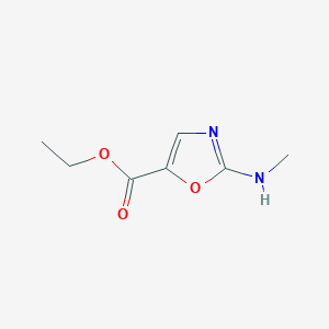 molecular formula C7H10N2O3 B2726998 Ethyl 2-(methylamino)-1,3-oxazole-5-carboxylate CAS No. 2113339-86-7