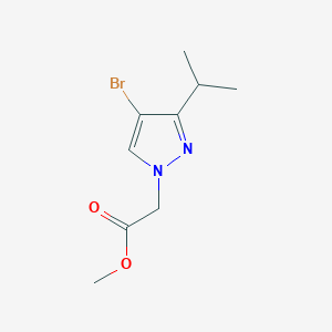 molecular formula C9H13BrN2O2 B2727000 methyl (4-bromo-3-isopropyl-1H-pyrazol-1-yl)acetate CAS No. 2105972-07-2