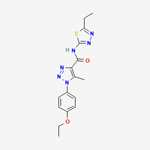 1-(4-ethoxyphenyl)-N-(5-ethyl-1,3,4-thiadiazol-2-yl)-5-methyl-1H-1,2,3-triazole-4-carboxamide