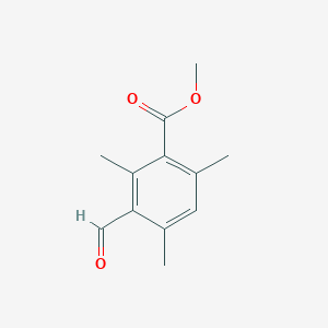 molecular formula C12H14O3 B2727019 Methyl 3-formyl-2,4,6-trimethylbenzoate CAS No. 135779-03-2