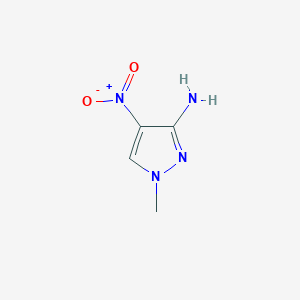 molecular formula C4H6N4O2 B2727026 1-Methyl-4-nitro-1H-pyrazol-3-amine CAS No. 20055-00-9