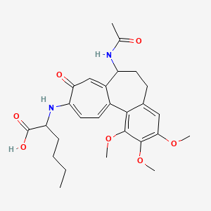N-[7-(acetylamino)-1,2,3-trimethoxy-9-oxo-5,6,7,9-tetrahydrobenzo[a]heptalen-10-yl]norleucine