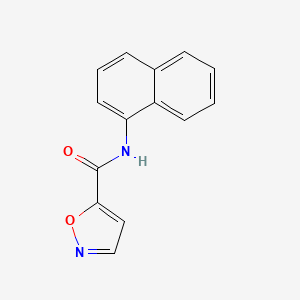 molecular formula C14H10N2O2 B2727063 N-(naphthalen-1-yl)isoxazole-5-carboxamide CAS No. 941993-96-0