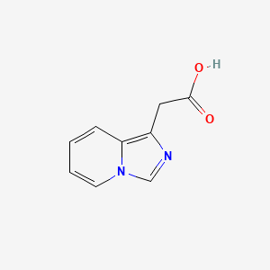 molecular formula C9H8N2O2 B2727129 2-Imidazo[1,5-a]pyridin-1-ylacetic acid CAS No. 1368371-37-2