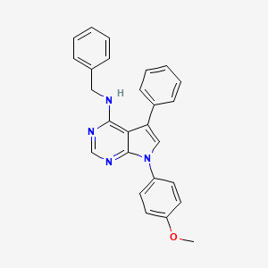 molecular formula C26H22N4O B2727130 N-benzyl-7-(4-methoxyphenyl)-5-phenyl-7H-pyrrolo[2,3-d]pyrimidin-4-amine CAS No. 477227-84-2