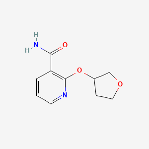 molecular formula C10H12N2O3 B2727178 2-((Tetrahydrofuran-3-yl)oxy)nicotinamide CAS No. 2034272-09-6