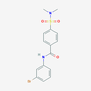 molecular formula C15H15BrN2O3S B2727190 N-(3-bromophenyl)-4-(dimethylsulfamoyl)benzamide CAS No. 325977-90-0