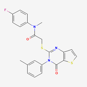N-(4-fluorophenyl)-N-methyl-2-((4-oxo-3-(m-tolyl)-3,4-dihydrothieno[3,2-d]pyrimidin-2-yl)thio)acetamide