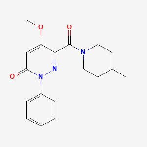 5-Methoxy-6-(4-methylpiperidine-1-carbonyl)-2-phenylpyridazin-3-one