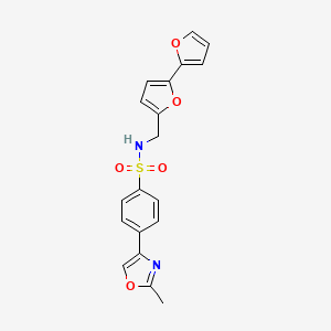 N-({[2,2'-bifuran]-5-yl}methyl)-4-(2-methyl-1,3-oxazol-4-yl)benzene-1-sulfonamide