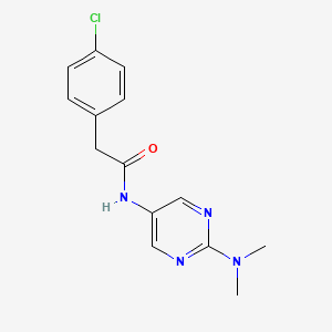2-(4-chlorophenyl)-N-(2-(dimethylamino)pyrimidin-5-yl)acetamide