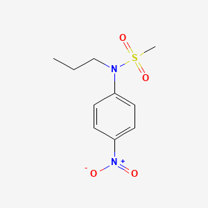 molecular formula C10H14N2O4S B2727360 N-(4-nitrophenyl)-N-propylmethanesulfonamide CAS No. 1820638-90-1