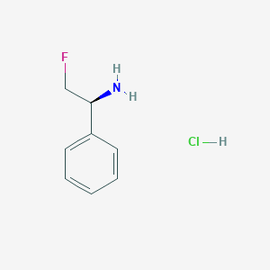 molecular formula C8H11ClFN B2727409 (S)-2-Fluoro-1-phenylethanamine hydrochloride CAS No. 886216-59-7