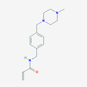 molecular formula C16H23N3O B2727417 N-({4-[(4-methylpiperazin-1-yl)methyl]phenyl}methyl)prop-2-enamide CAS No. 2411266-58-3
