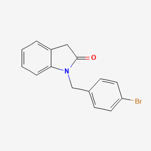 B2727427 1-[(4-bromophenyl)methyl]-2,3-dihydro-1H-indol-2-one CAS No. 1226397-96-1